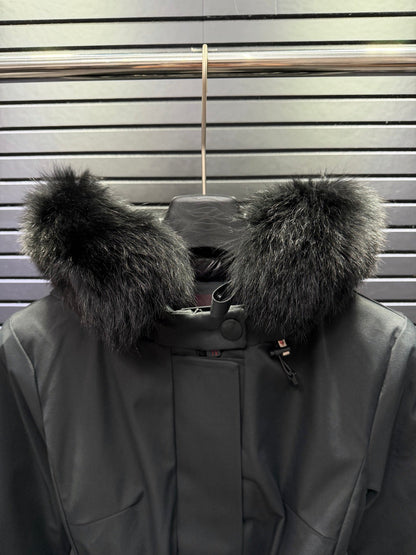 Grenoble Laplance GORE-TEX Shearling-Trimmed Hooded Insulated Ski Jacket In Black