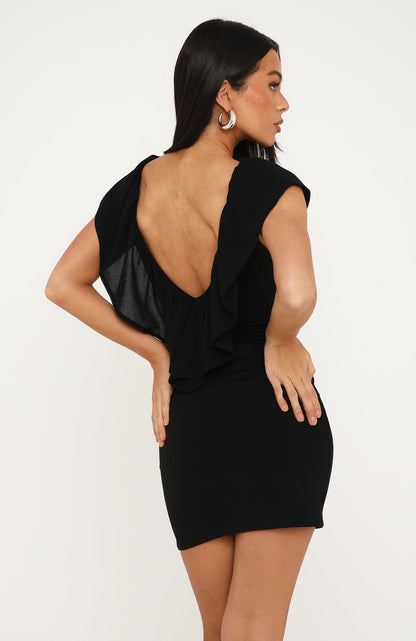 Secret Angel Mini Dress Black